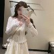 French luxury sleeveless tube top dress sun protection cardigan