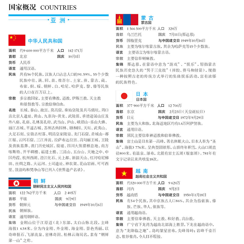 2026年新编中国地图册+世界地图册全2册便携全国旅游地图册世界地理初中高中地理世界地图册地形版分国系列各省历史地图册成人