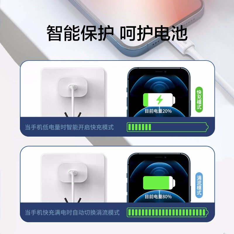 品胜适用苹果16Promax数据线30WPD快充iphone17充电线15plus器13手机8pm闪充18W快速XR冲2米xs正品ipad插头SE