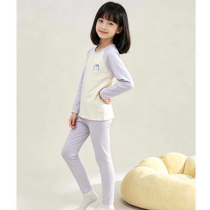 Fenton Clothing Class A antibacterial girls' long-sleeved pajamas