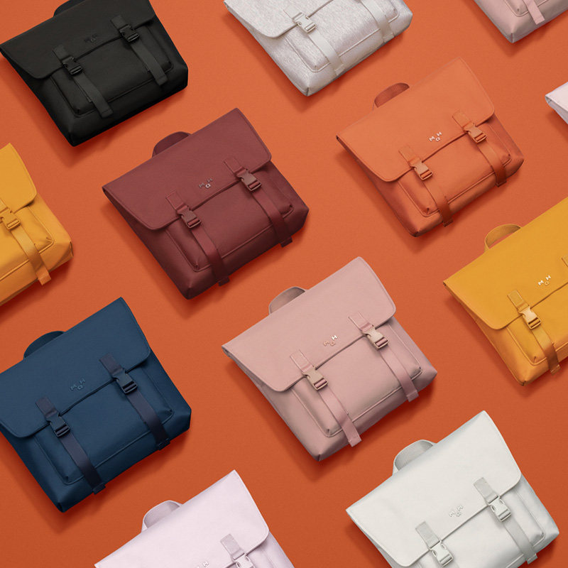 mah新款潮女ins风学生逛街双肩包 mah双肩背包