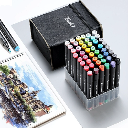 Touch Lecai Высококачественное двойное вино вино эфирное масло icolour Set Set 60 80 Color Student с аниме рукой рисуют кожу. Цвет продукта дизайн художественная живопись цветные ручки