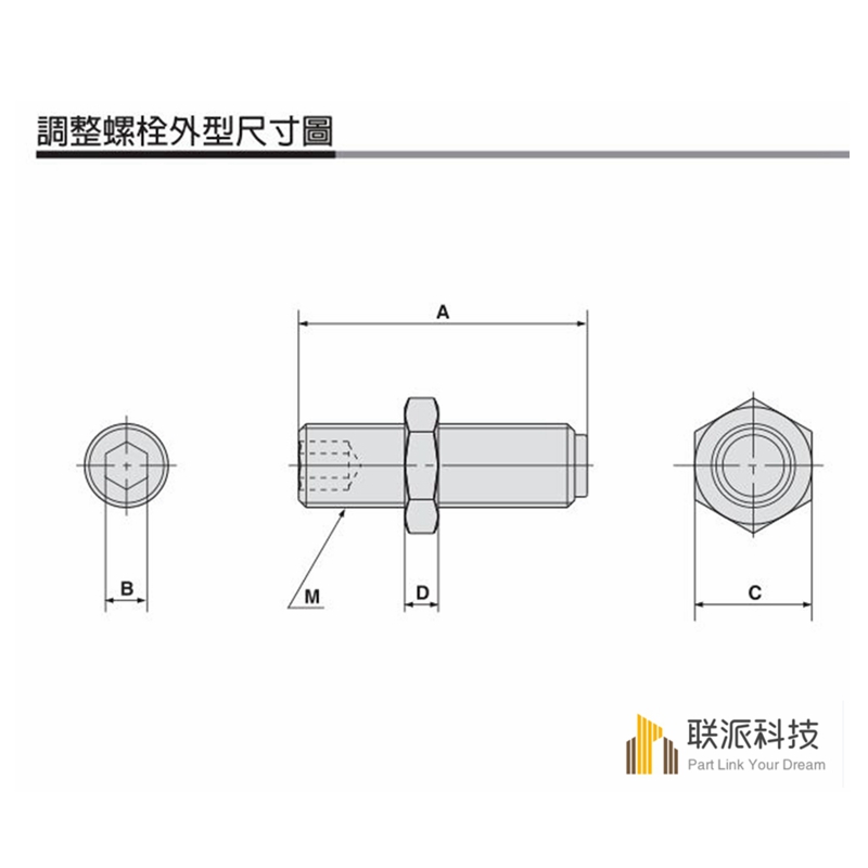 气缸缓冲螺丝聚氨酯胶头止动优力胶软顶限位螺丝M6M8M10M12M14 - 图2