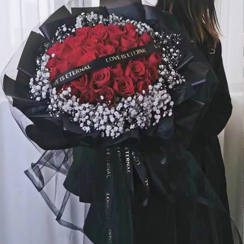 母亲节圣诞节拉萨乌鲁木齐同城鲜花速递玫瑰花束朋友爱人节日礼物