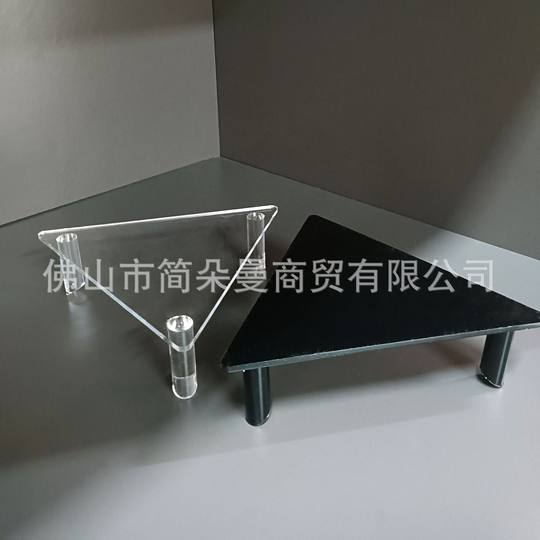 Soporte de bola de acrílico soporte de voleibol de fútbol base de soporte de rugby soporte de exhibición de bola triangular