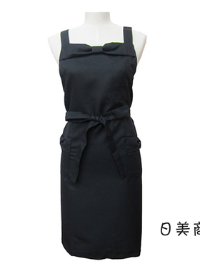 日本美甲师围裙美睫师工作服