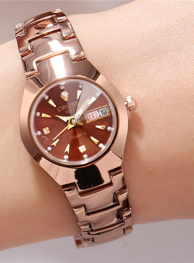 新款 手表女士夜光防水时尚学生手链手表女日历石英表网红爆款