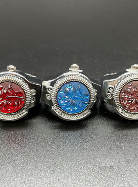 新款 【戒指表】个性时尚气质女外贸爆款石英表翻盖戒指表可看时