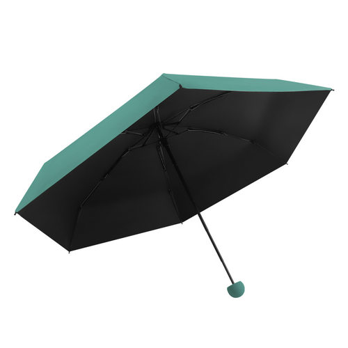 新品 五折遮阳伞女黑胶防晒太阳伞晴雨两用折叠口袋雨伞定logo制 - 图3