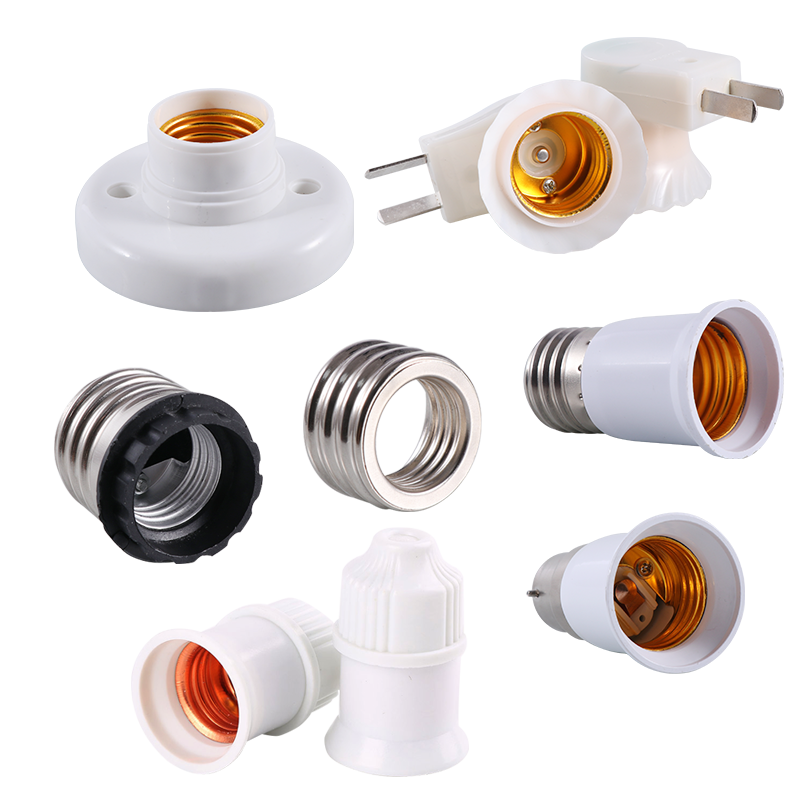 e27螺口灯座led灯泡灯头灯口插座灯底座吸顶明装暗装节能转接口 - 图3