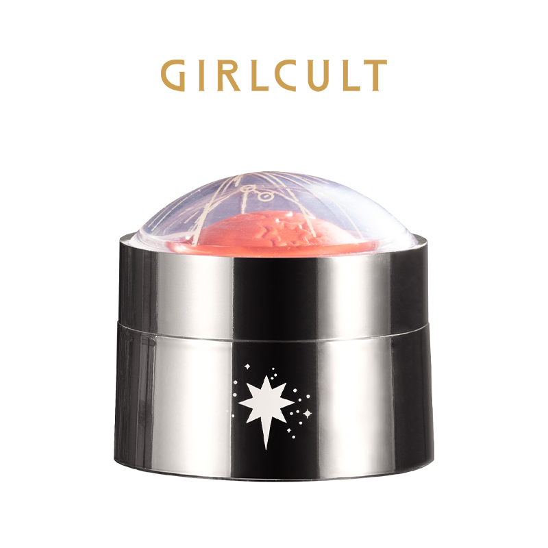 girlcult旗舰店Girlcult宇宙浪漫系列量子透感腮红粉球裸妆膏自然胭脂晒红橘色2