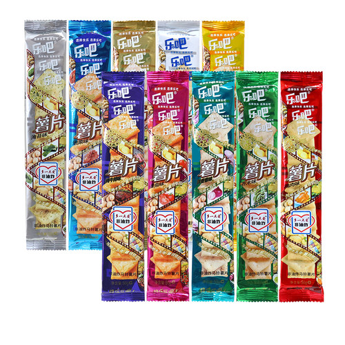 乐吧薯片50g薯片多口味薄脆非油炸自选休闲食品小吃的零食大礼包 - 图3