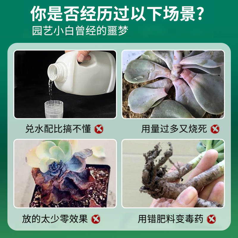 免稀释多肉营养液专用营养液专用肥即喷花肥料肉肉植物家用通用型 - 图0