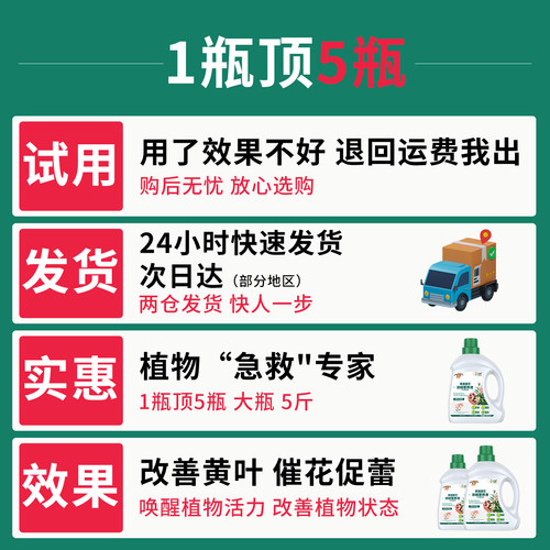 营养液植物通用型花肥家用盆栽发财树富贵竹绿萝多肉花卉绿植肥料 - 图3