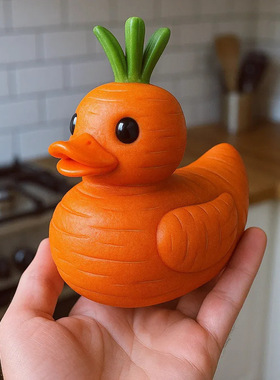 新品 Whimsical Vegetable Duck 奇思妙想的素鸭树脂工艺品