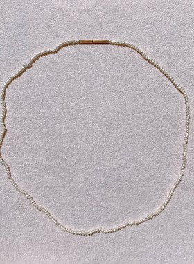 晚晚同款珍珠项链极细saskiadiez