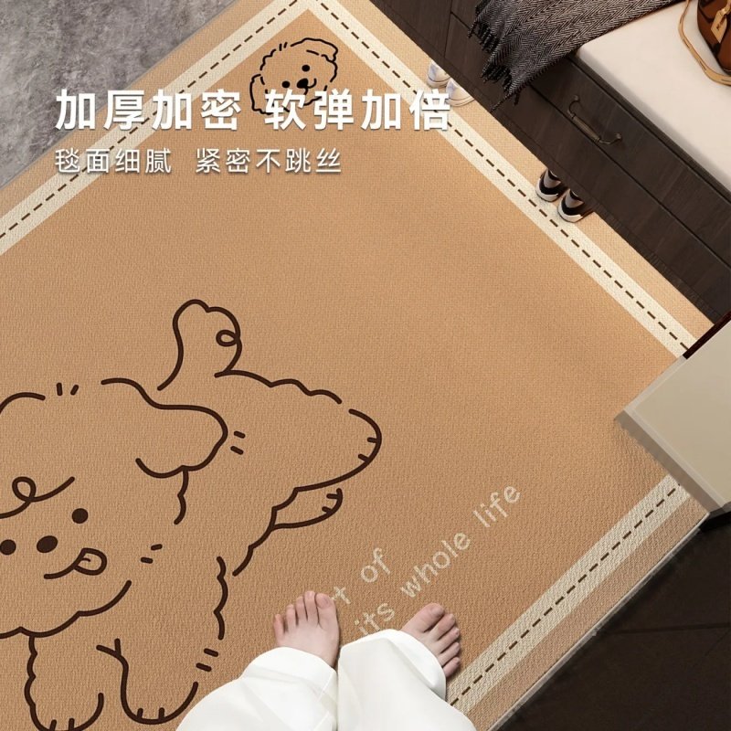 卡通猫咪厨房地垫亚麻防滑防水防油长条脚垫可爱门口脚垫可定制,淘宝优惠券,粉丝福利购,淘宝优惠卷