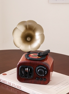 复古留声机模型音乐盒八家