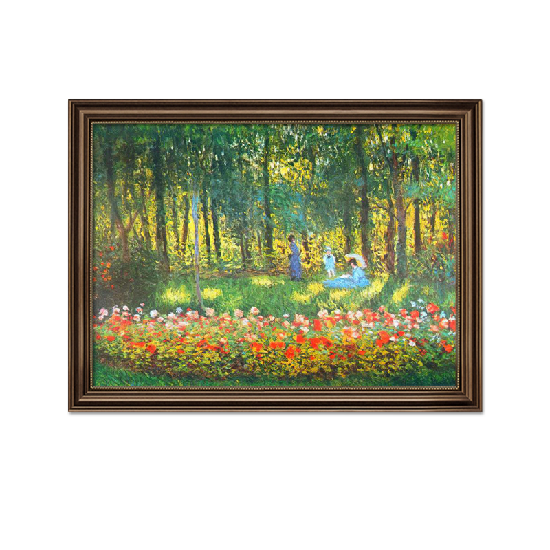 美式电表箱装饰画电闸箱挂画横版遮挡盒配电箱盖板免打孔莫奈油画 - 图0