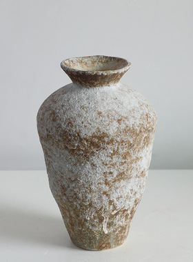 侘寂风陶瓷花瓶粗插复古怀