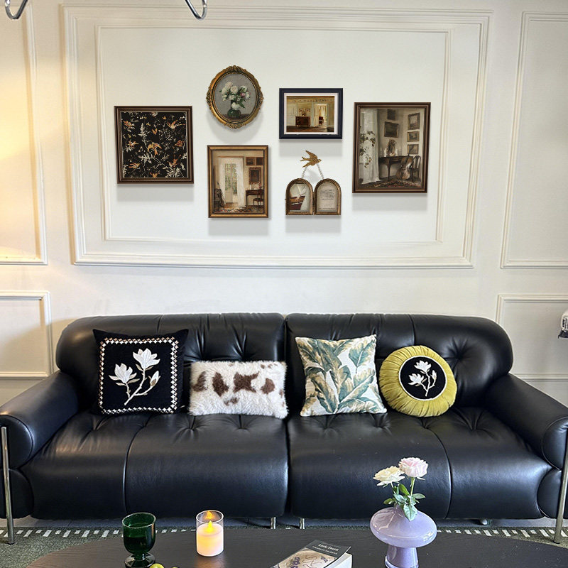 法式中古客厅挂画装饰画沙发背景墙美式复古小众艺术组合餐厅壁画,淘宝优惠券,粉丝福利购,淘宝优惠卷