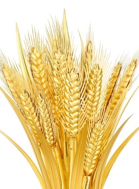 威弗列德金箔麦穗大卖桌面摆件客厅酒柜装饰品办公室开业乔迁礼品