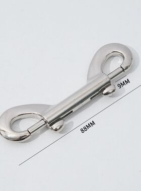 狗绳扣环双头扣锌合金两