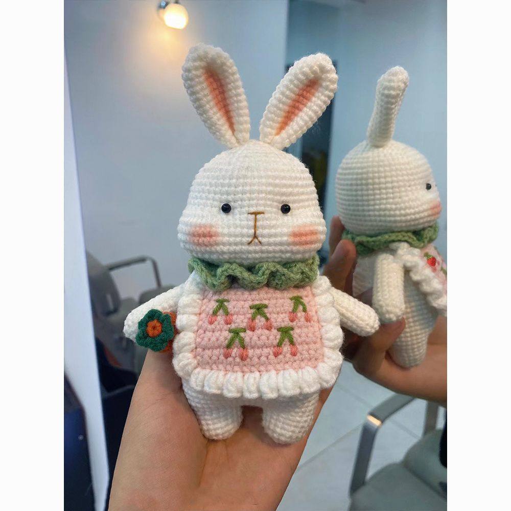 微钩材料包可爱小玩偶编织diy材料包毛线钩针田园小动物手工自制,淘宝优惠券,粉丝福利购,淘宝优惠卷