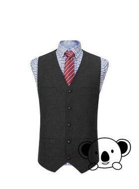 M 82503 Twill Men's Suit Vest Wedding Banquet 人字呢马甲