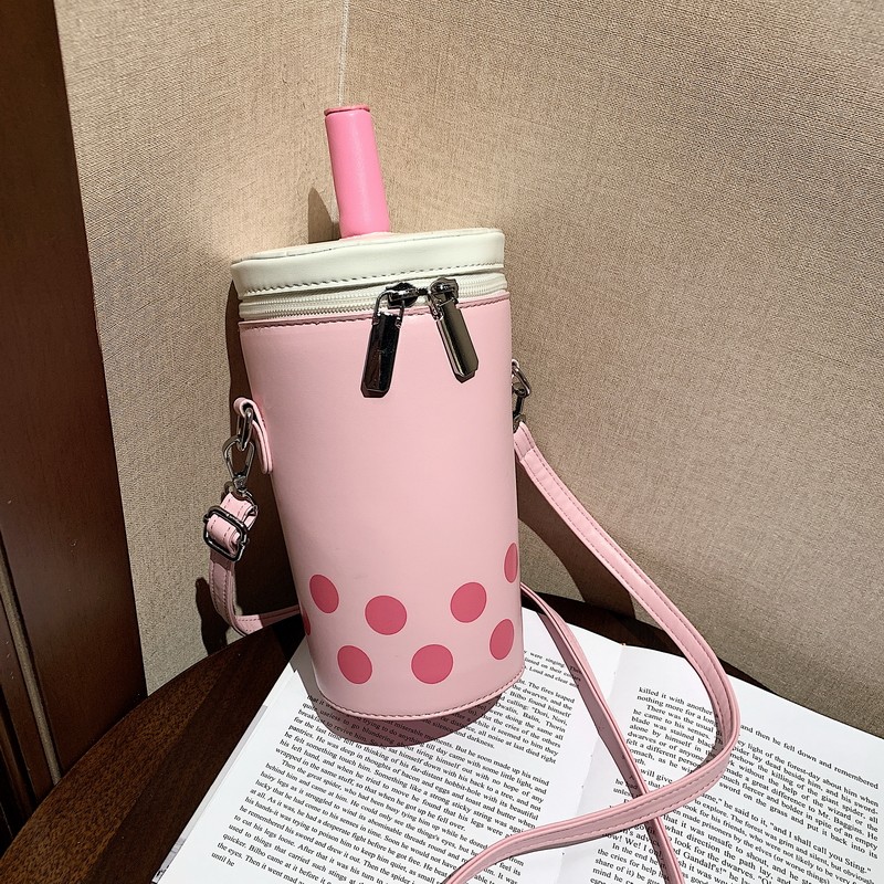 奶茶杯包包女2025新款潮日系可爱少女创意设计水桶网红单肩斜挎包,淘宝优惠券,粉丝福利购,淘宝优惠卷