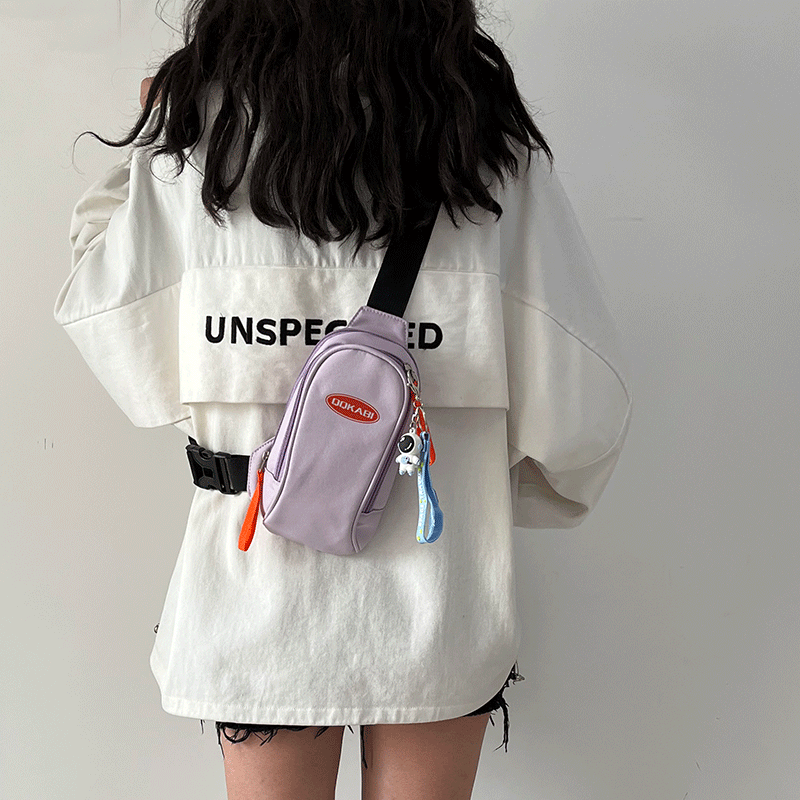 潮牌手机小包包女2025新款简约时尚帆布休闲背包胸包学生百搭斜挎,淘宝优惠券,粉丝福利购,淘宝优惠卷