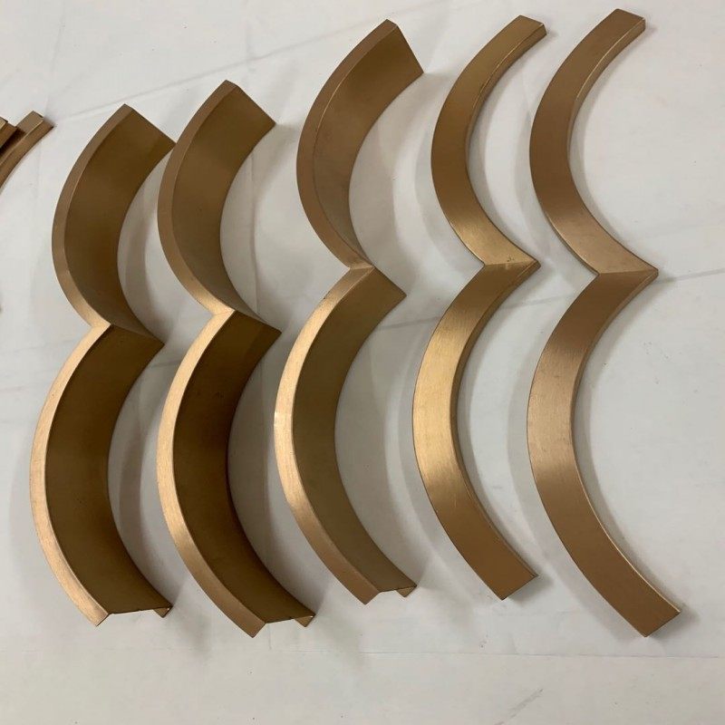 弧形不锈钢包边条天花吊顶圆弧u形钛金装饰条拉弯半圆形收边线条