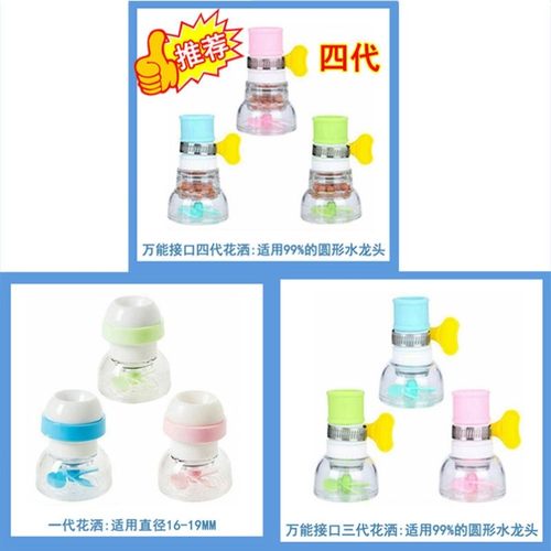 水龙头过滤器防溅水厨房通用自来水滤水器家用花洒防溅头延伸器嘴-图0