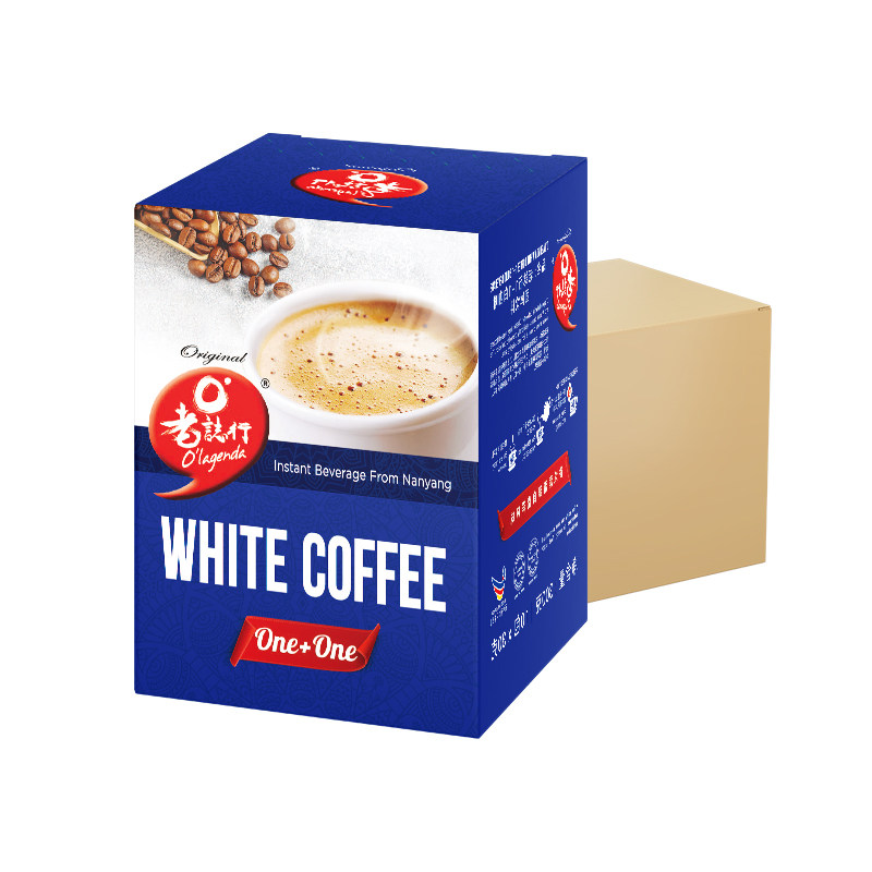 马来西亚进口老志行1+1白咖啡无添加蔗糖速溶咖啡粉30g*10包*12盒,淘宝优惠券,粉丝福利购,淘宝优惠卷