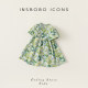Children's suit fresh printed boys summer suit two-piece set