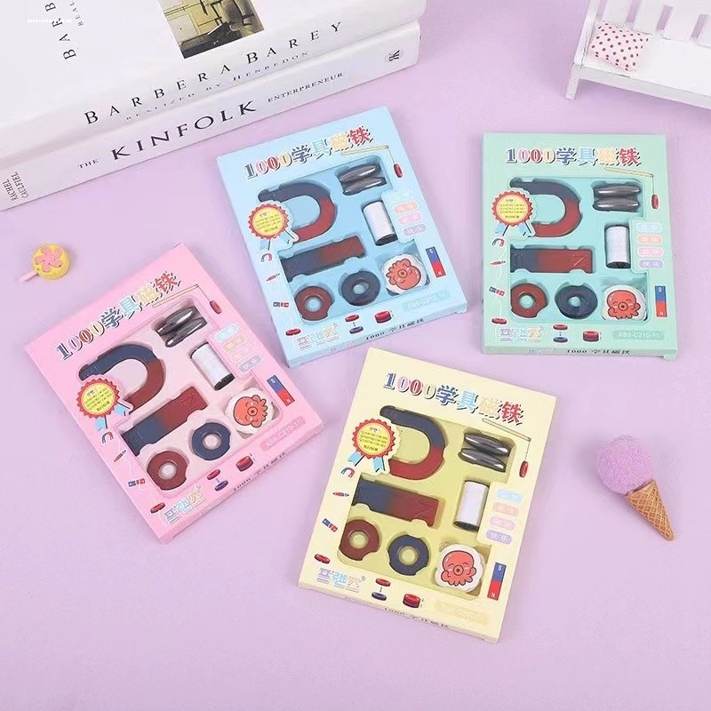 儿童创意磁动力套装小学生磁铁石正负极认知趣味科学教学实验教具 - 图2