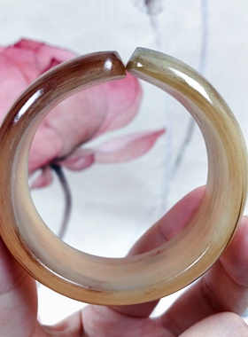 瑕疵品清仓天然高贵羊角手镯子 开口镯民族风首饰 节日送妈妈礼物