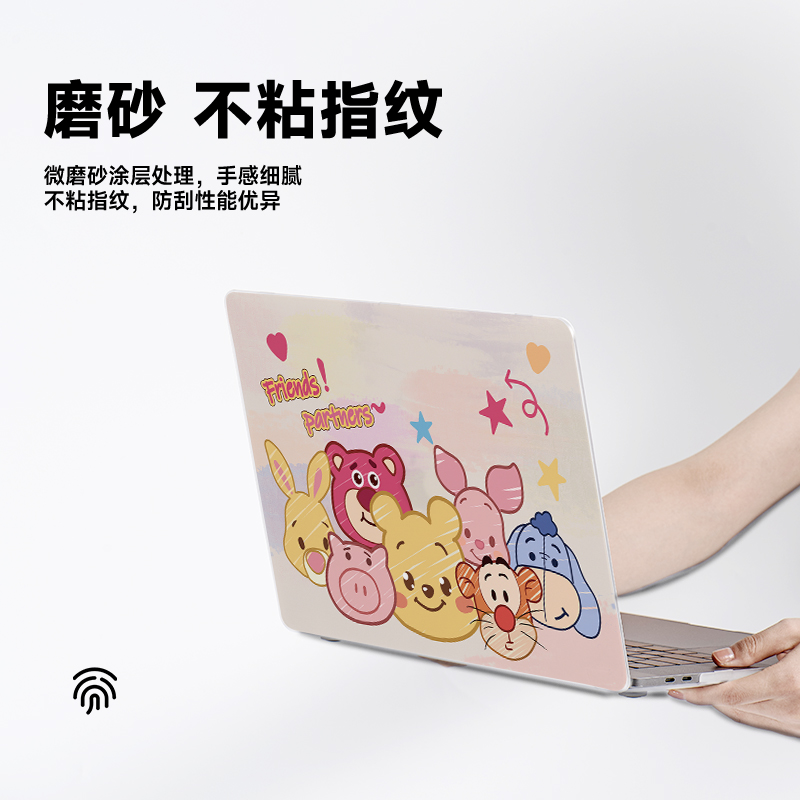可爱卡通笔记本电脑保护壳适用华为D14寸2024matebook13.3锐龙版Xpro荣耀magicbook16.1寸可拆卸外壳装饰 - 图2
