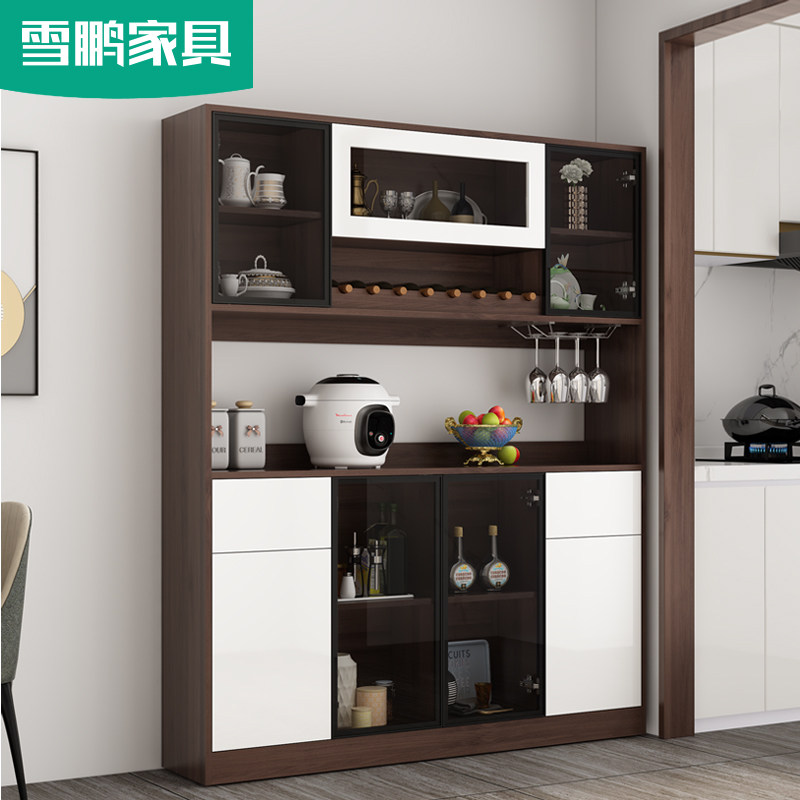 北欧餐边柜酒柜一体靠墙现代简约厨房餐厅多功能储物柜子定制G11_虎窝淘