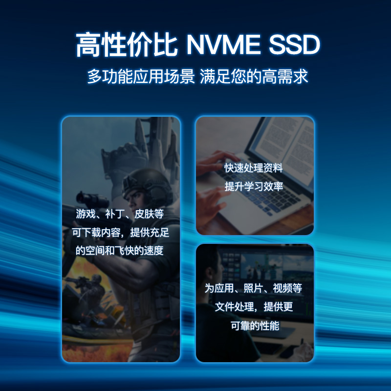 WD西部数据SN350/SN580 500G固态硬盘1T/2T台式机SSD笔记本电脑M2-图1