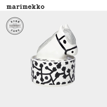 Nordic Finland Marimekko Mari beauty song LEMPIHEPPA printed fashion ceramic bowl seasoning jar