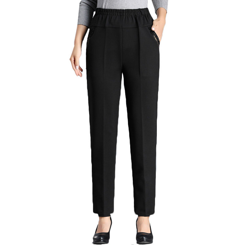 春秋款外穿中年女士秋装妈妈裤子 雅诗黎中老年女装