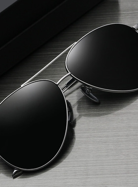 上丞高清飞行员玻璃偏光墨镜UV