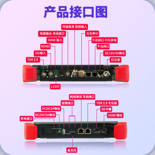 TP8000pro全功能工程宝网络监控测试仪摄像机安装调试TDR线缆断点 - 图2