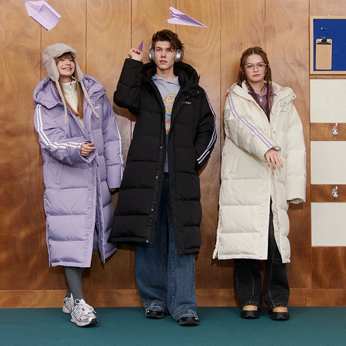 Демисезонный длинный пуховик для влюбленных, куртка для отдыха, средней длины, оверсайз