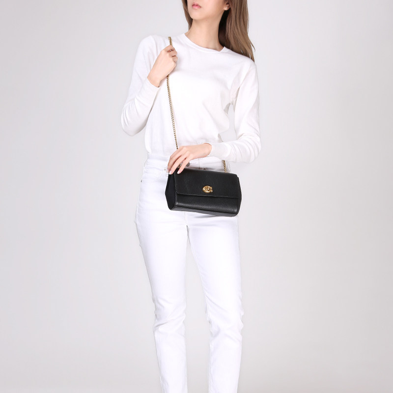 【直营】coach /蔻驰女士牛皮链条包 天猫国际时尚直营女士包袋