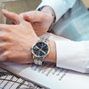 Self-operated photodynamic waterproof watch for men