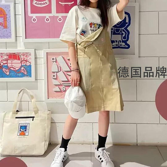 【自营】Adidas阿迪达斯连衣裙女秋季运动百搭休闲背带裙HS6832