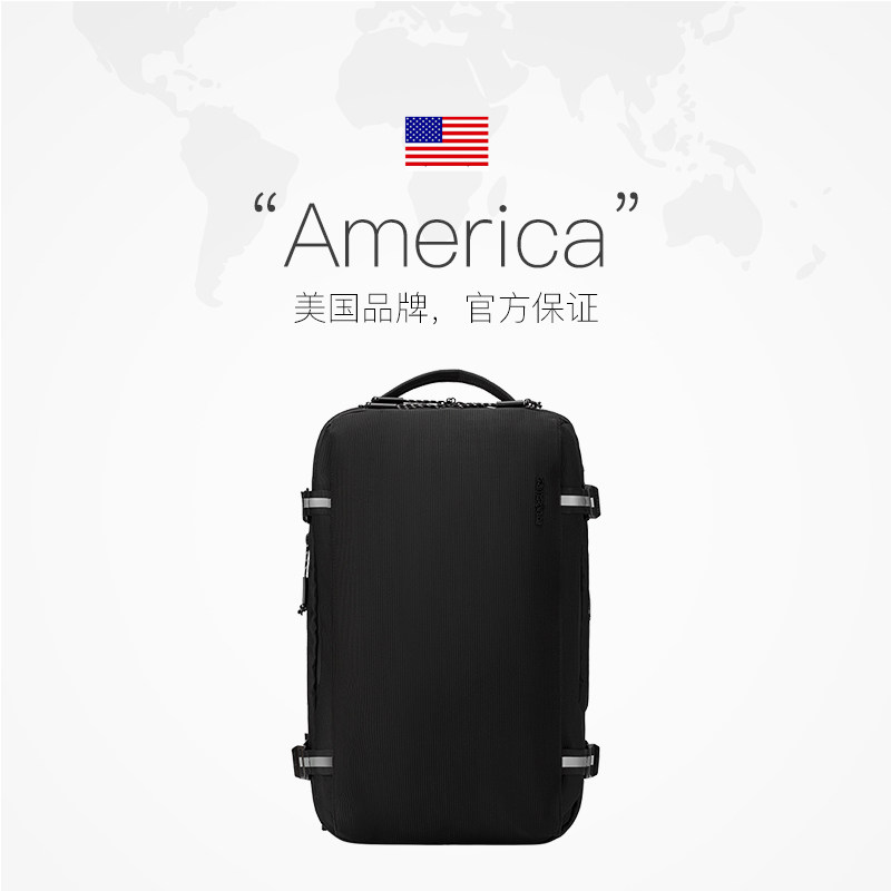 【自营】Samsonite/新秀丽男士日常通勤休闲黑色双肩包 商务出行,淘宝优惠券,粉丝福利购,淘宝优惠卷