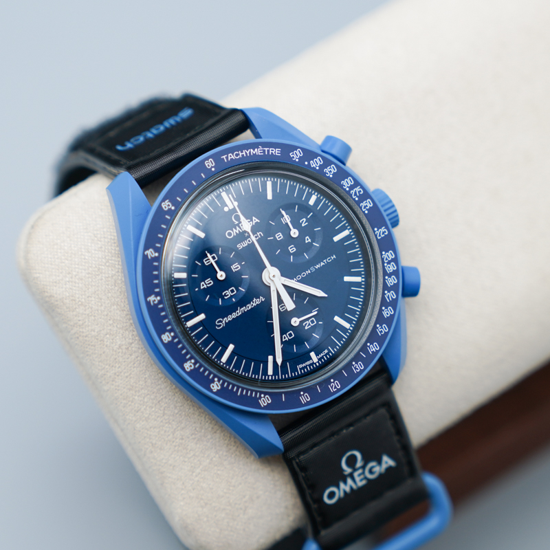 Second-hand brand new unused Swatch Omega joint Neptune men's watch quartz watch gift